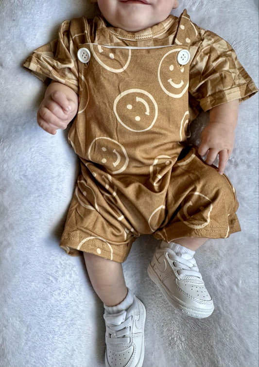 Sunkissed Smiles Overalls Set