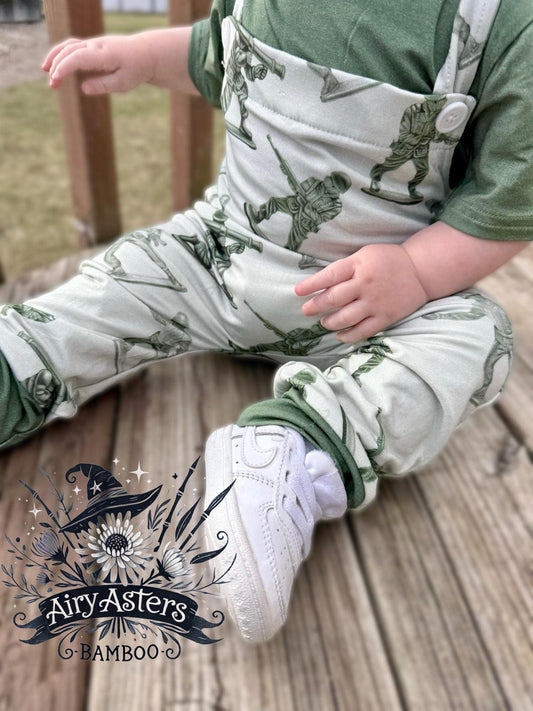 Little Green Heroes Overall Set