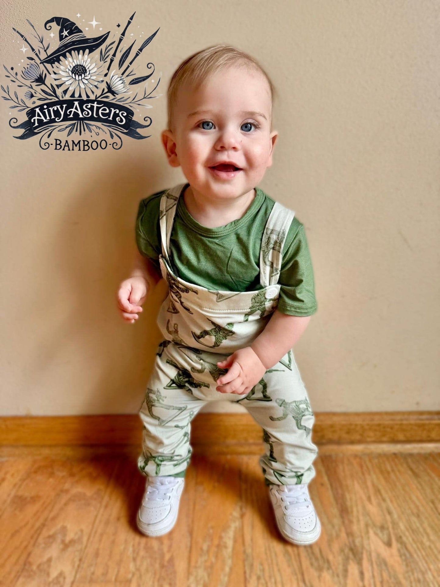 Little Green Heroes Overall Set