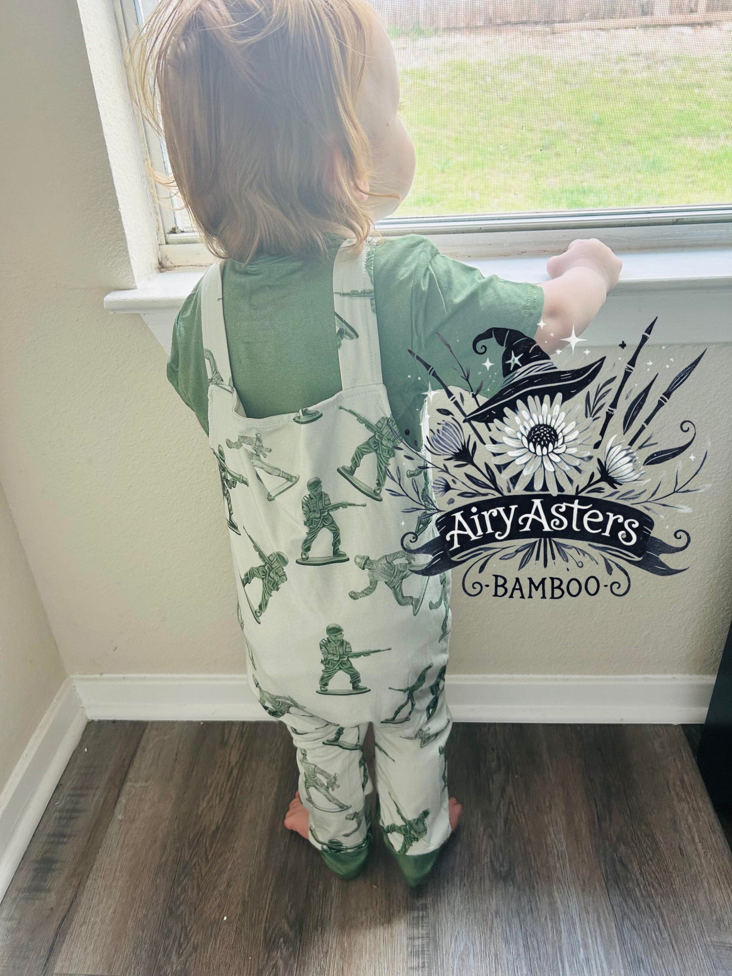 Little Green Heroes Overall Set